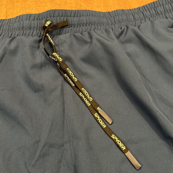 Spyder men’s active shorts blue black size XXL NWT 2 pockets - Picture 3 of 9